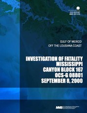 Investigation of Fatality Mississippi Canyon Block 167 OCS-G 0881