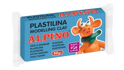 Plastilinas ALPINO 50g šv.mėlynas