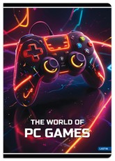 Sąsiuvinis A4 52lap 80g linija PC GAMES