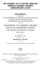 The Goldman Act to return abducted American children