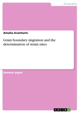 Grain boundary migration and the determination of strain rates