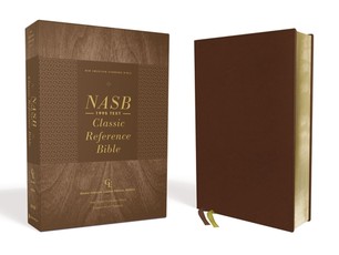 Nasb, Classic Reference Bible, Genuine Leather, Buffalo, Brown, Red Letter, 1995 Text, Art Gilded Edges, Comfort Print
