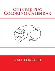 Chinese Pug Coloring Calendar