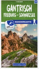 Gantrisch / Freiburg -Schwarzsee 28 Wanderkarte 1:40 000 matt laminiert