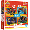 TREFL FIREMAN SAM 4 dėlionių rinkinys „Gaisrininkas Semas“