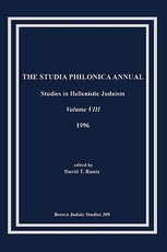 The Studia Philonica Annual VIII, 1996