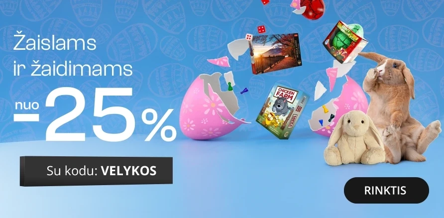 ŽAISLAI IR ŽAIDIMAI - nuolaida nuo 25%!
