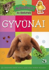 Albumėlis su lipdukais. Gyvūnai