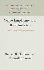 Negro Employment in Basic Industry