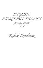 English, Incredible English Addendum III/IV
