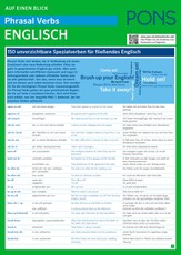 PONS Phrasal Verbs auf einen Blick Englisch
