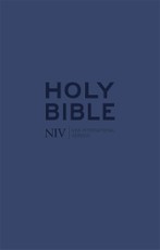 NIV Tiny Navy Soft-tone Bible with Zip