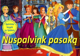 Nuspalvink pasaką. Spalvinimo knygelė su lipdukais