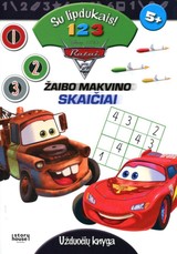 Žaibo Makvino skaičiai. Su lipdukais. Užduočių knyga