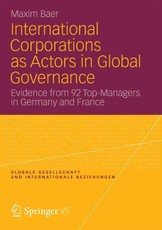 International Corporations as Actors in Global Governance