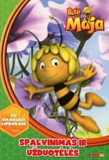 Bitė Maja. Spalvinimas ir užduotėlės. Su smagiais lipdukais!