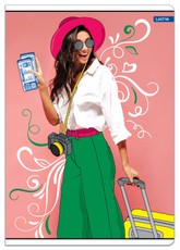 Sąsiuvinis A4 52lap 80g lang TEEN