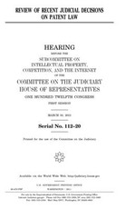 Review of recent judicial decisions on patent law