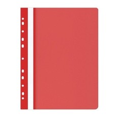 Segtuvėlis su perforacija, A5, PVC,raudonas