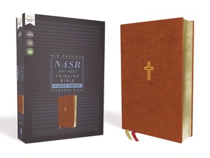Nasb, Thinline Bible, Large Print, Leathersoft, Brown, Red Letter Edition, 1995 Text, Comfort Print