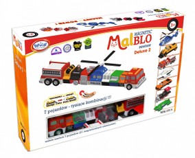 MALIK Malblo magnetinių transporto priemonių rinkinys Deluxe 2