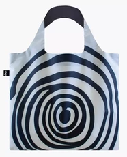 LOQI pirkinių krepšys „Louise Bourgeois: Spirals Black“