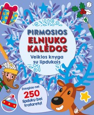 Pirmosios elniuko Kalėdos. Veiklos knyga su lipdukais
