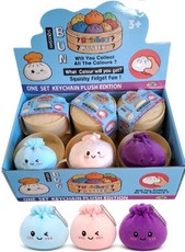 Antistresinis žaislas – pakabukas SQUISHY BUN „Plush Dumpling“, 8,5 cm, 1 vnt.