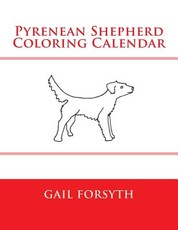 Pyrenean Shepherd Coloring Calendar