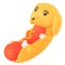 Sensorinis žaislas „Squeezy Hot Dog“, 1 vnt.