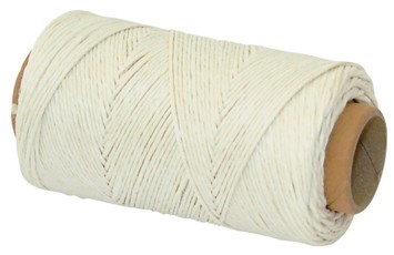 Špagatas lininis,baltas 0.1 kg, 220m