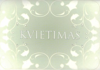 Dvigubas atvirukas - kvietimas