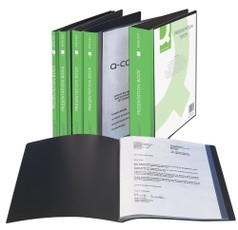 Aplankas A4 su 10 įmaučių "PANORAMA" juodas
