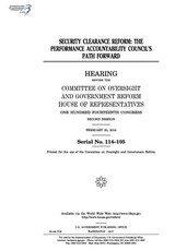 Security clearance reform