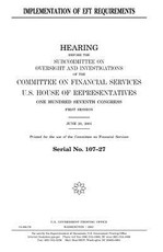 Implementation of EFT requirements