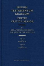Novum Testamentum Graecum Editio Critica Maior, Part 1.2 Text (Hardcover)