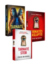 Freida McFadden 3 knygų rinkinys: Tarnaitė (knyga kino filmo viršeliu) + Tarnaitės paslaptis + Tarnaitė stebi