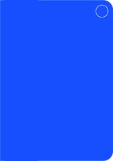 Cornflower Blue Pocket Blank Notebook
