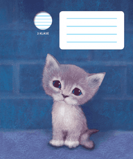 Holly Webb sąsiuvinis PILKUTIS, 2 kl., 12 l., linijomis