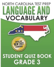 North Carolina Test Prep Language and Vocabulary Student Quiz Book Grade 3