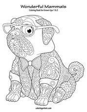 Wonderful Mammals Coloring Book for Grown-Ups 1 & 2