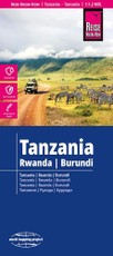 Reise Know-How Landkarte Tansania, Ruanda, Burundi | Tanzania, Ruanda, Burundi (1:1.200.000)