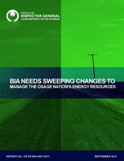 BIA Needs Sweeping Changes to Manage the Osage Nation's Energy Resources