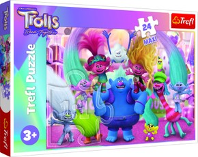 TREFL TROLLS Dėlionė „Troliai 3“, 24 det.