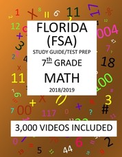 7th Grade FLORIDA FSA, 2019 MATH, Test Prep