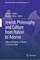 Jewish Philosophy and Culture from Halevi to Adorno