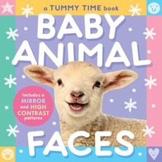 Baby Animal Faces (a Tummy Time, High Contrast, Accordion Board Book with Mirror for Infants)