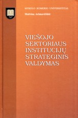 Viešojo sektoriaus institucijų strateginis valdymas