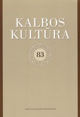 Kalbos kultūra 83