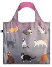 LOQI pirkinių krepšys „CATS Meow “